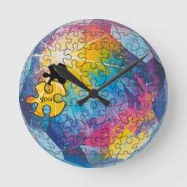 Reloj Redondo Mediano Tú completas el cuadro - Todos pertenecen aquí