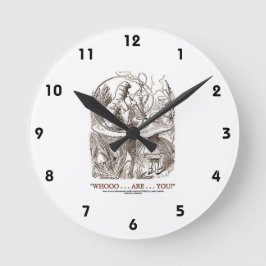 Reloj Redondo Mediano ¿Tú eres... tú? (Alicia y oruga)