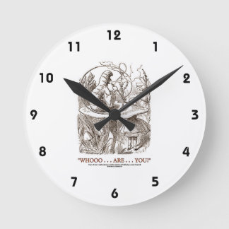 Reloj Redondo Mediano ¿Tú eres... tú? (Alicia y oruga)