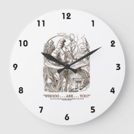 Reloj Redondo Mediano ¿Tú eres... tú? (Alicia y oruga)