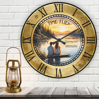 Reloj Redondo Mediano Tu foto náutica
