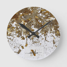 Reloj Redondo Mediano Tu nombre y primera letra del nombre personalizan