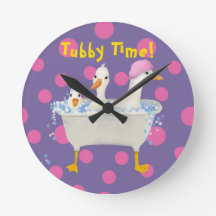 Tubby Time Tres Patos en Bañera Acuarela