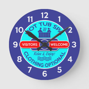 Reloj Redondo Mediano Tubería caliente