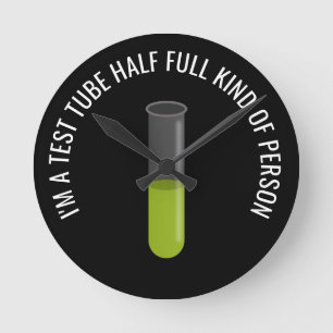 Reloj Redondo Mediano Tubo de prueba