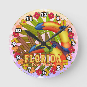 Reloj Redondo Mediano Tucanes de Florida