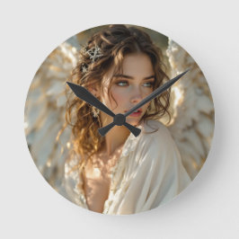 Reloj Redondo Mediano Tuilight Guardian - Angel of Gilded Wings