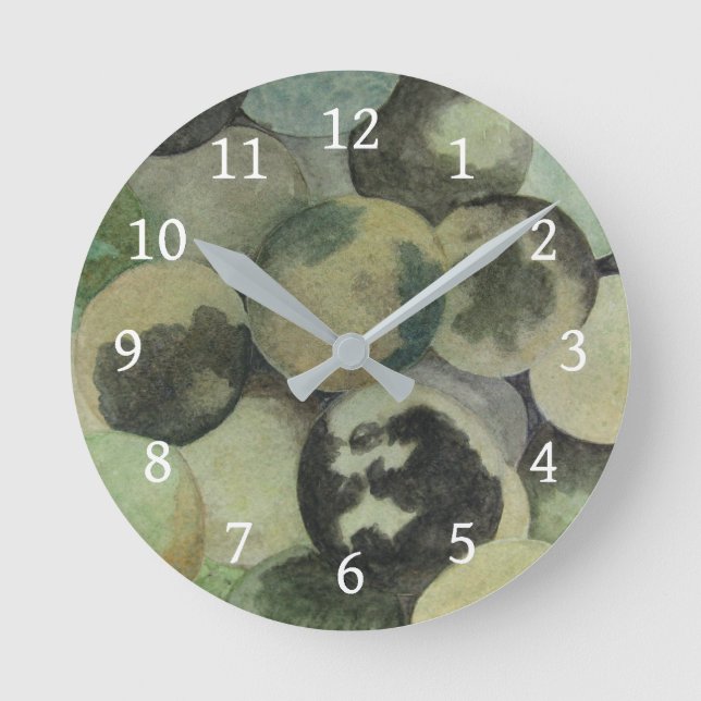 Reloj Redondo Mediano Tumbas negras (Anverso)