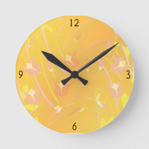 Reloj Redondo Mediano Turkish Poppy Round Clock