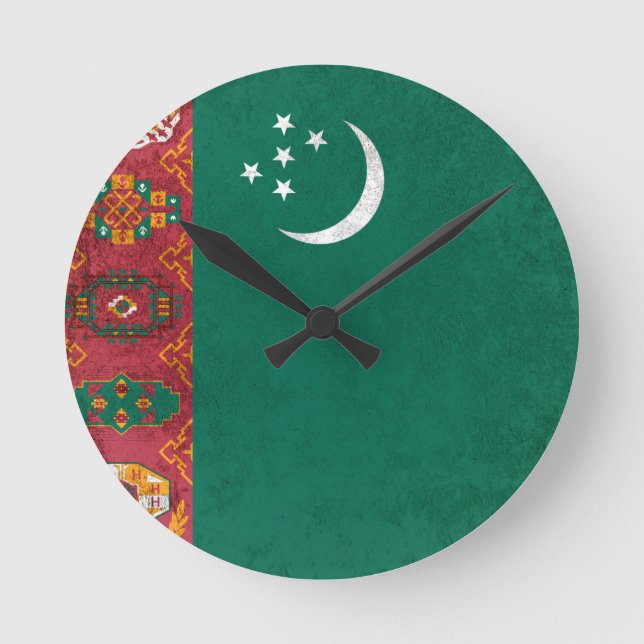 Reloj Redondo Mediano Turkmenistan (Anverso)
