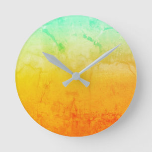 Reloj Redondo Mediano Turquesa y oro rusos