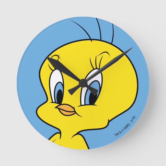 Reloj Redondo Mediano TWEETY™ | Ave inteligente (Anverso)
