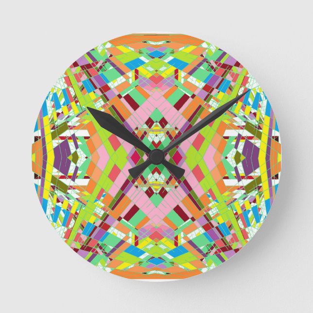 Reloj Redondo Mediano Twist Lines (Anverso)