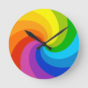 Reloj Redondo Mediano Twisted Spectrum