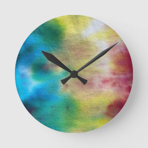 Reloj Redondo Mediano Tye Dye 