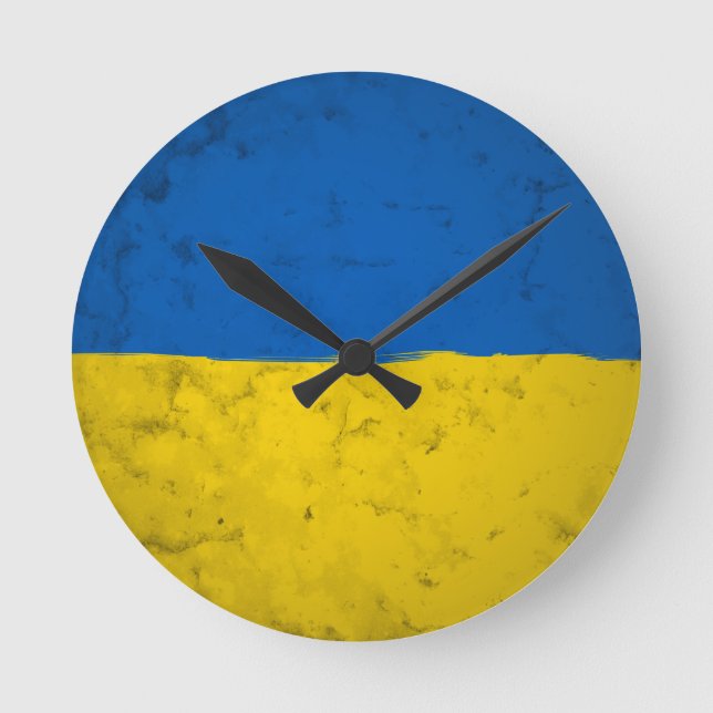 Reloj Redondo Mediano Ucrania (Anverso)