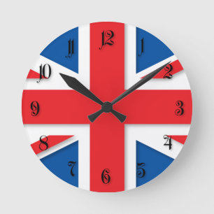Reloj Redondo Mediano UK flag