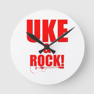 Reloj Redondo Mediano Uke & Rock