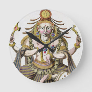 Reloj Redondo Mediano Un aspecto de Shiva, del 'viaje Indes aux. y de un