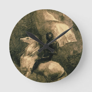 Reloj Redondo Mediano Un caballero, c.1885