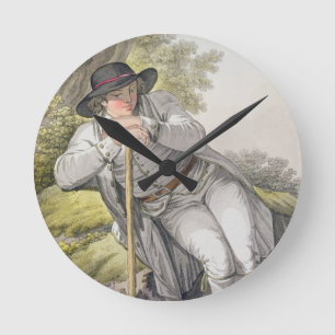 Reloj Redondo Mediano Un campesino del valle de Tesino en el Tirol, de u