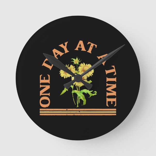 Reloj Redondo Mediano Un día a la vez (Anverso)