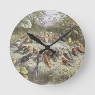 Reloj Redondo Mediano Un ensayo en tierra de hadas, ilustracion de 'In F
