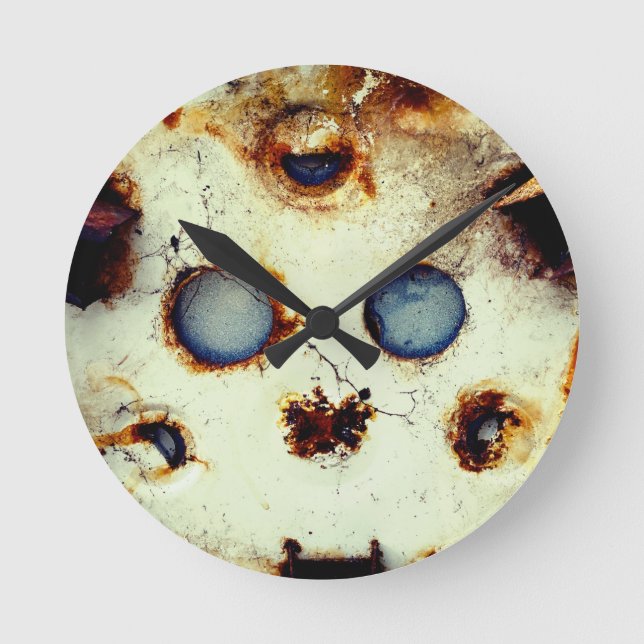 Reloj Redondo Mediano Un objeto rusto y abandonado (Anverso)