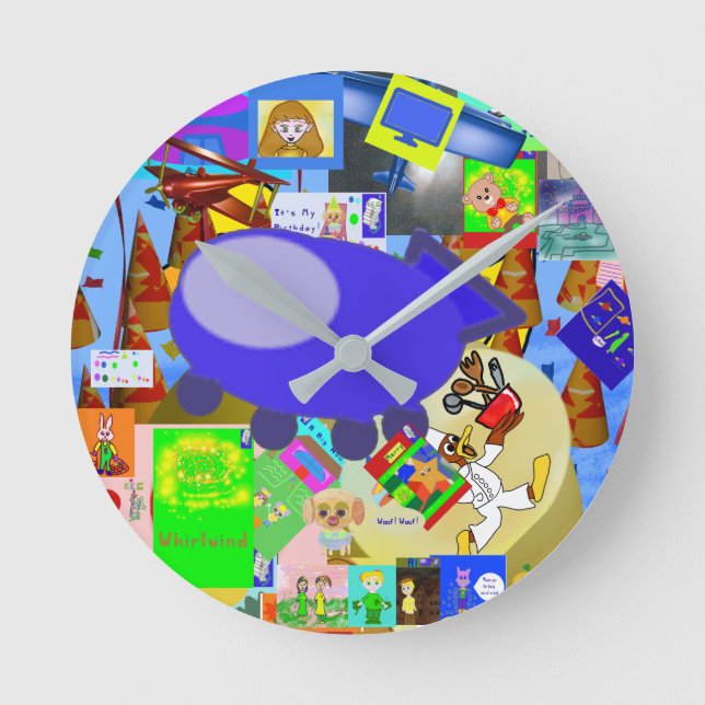 Reloj Redondo Mediano Un Personalizado de la nave espacial con merry (Anverso)