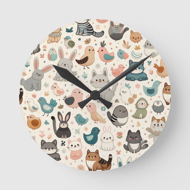 Reloj Redondo Mediano Un regalo lleno de sinceridad, Pillow (Anverso)
