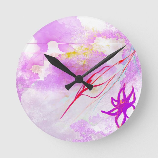 Reloj Redondo Mediano Una abstracción vívida (Anverso)