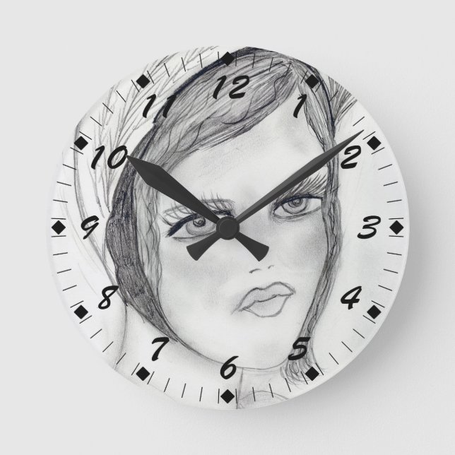 Reloj Redondo Mediano Una aleta (Anverso)