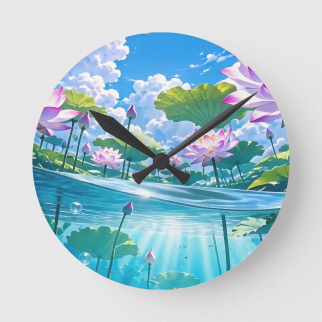 Reloj Redondo Mediano Una melodía refrescante 034 (Anverso)