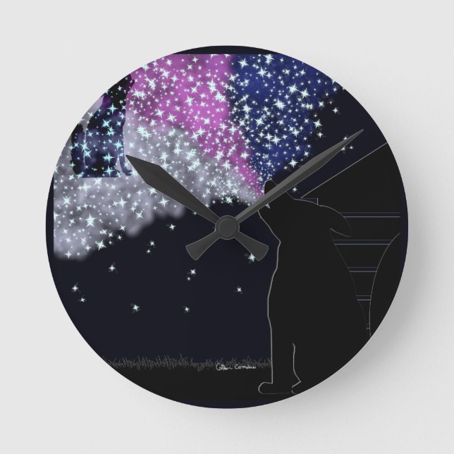 Reloj Redondo Mediano Una noche de verano con Sirius (Anverso)