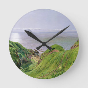 Reloj Redondo Mediano Una opinión Ailsa Craig y la isla de Arran, 1860