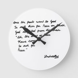Reloj Redondo Mediano Una vez que los poetas fueron a Dios