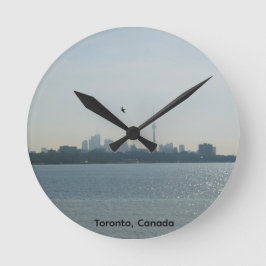 Reloj Redondo Mediano Una vista de Toronto Round