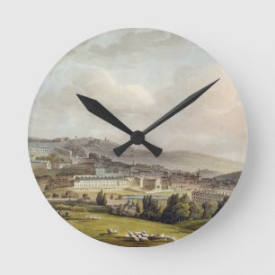 Reloj Redondo Mediano Una vista general del baño, del 'baño ilustrado