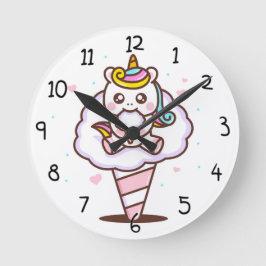 Reloj Redondo Mediano Unicornio