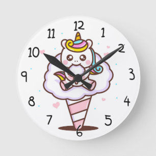 Reloj Redondo Mediano Unicornio