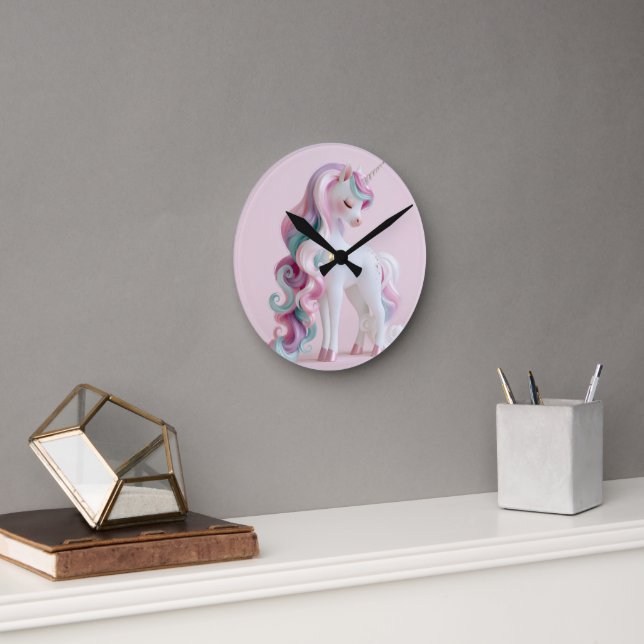 RELOJ REDONDO MEDIANO UNICORNIO #1 (Oficina)