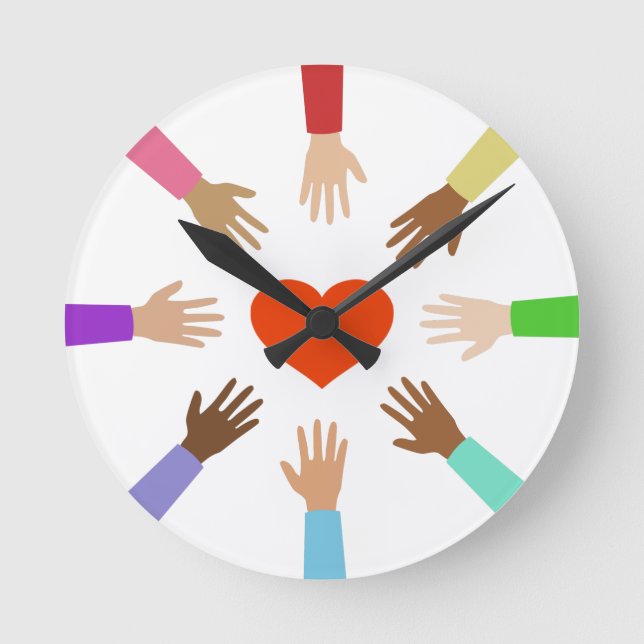 Reloj Redondo Mediano Unidos (Anverso)