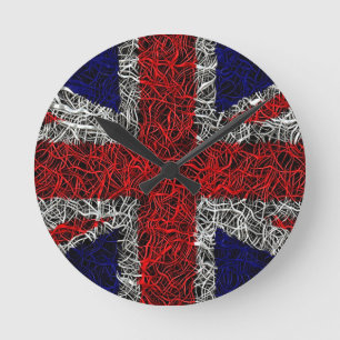 Reloj Redondo Mediano Unión bandera de jack uk patriótico