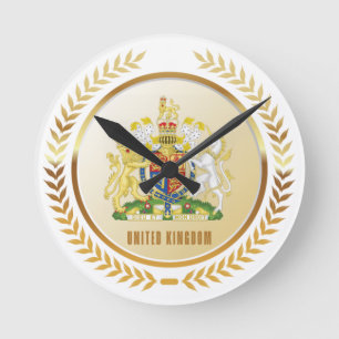 Reloj Redondo Mediano United Kingdom Coat Of Arms