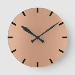 Reloj Redondo Mediano Urbano negro flaco de Brixs Ombre del limón míni