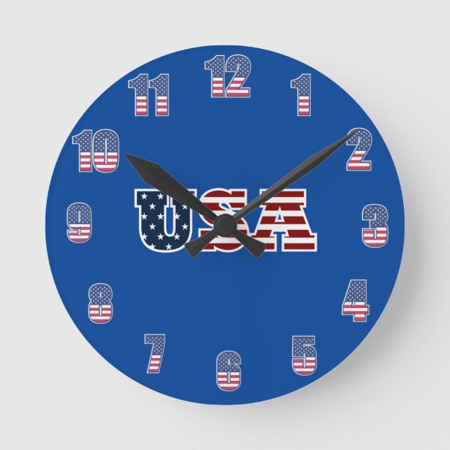 Reloj Redondo Mediano US Wall Clock (Anverso)