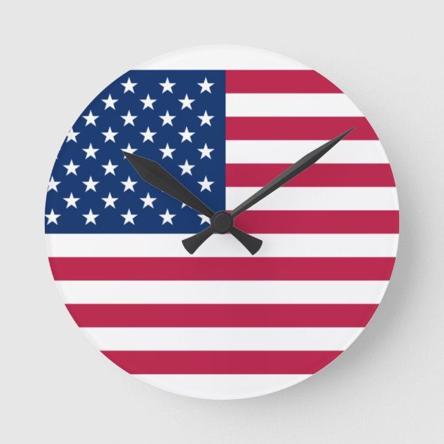 Reloj Redondo Mediano usa flag (Anverso)