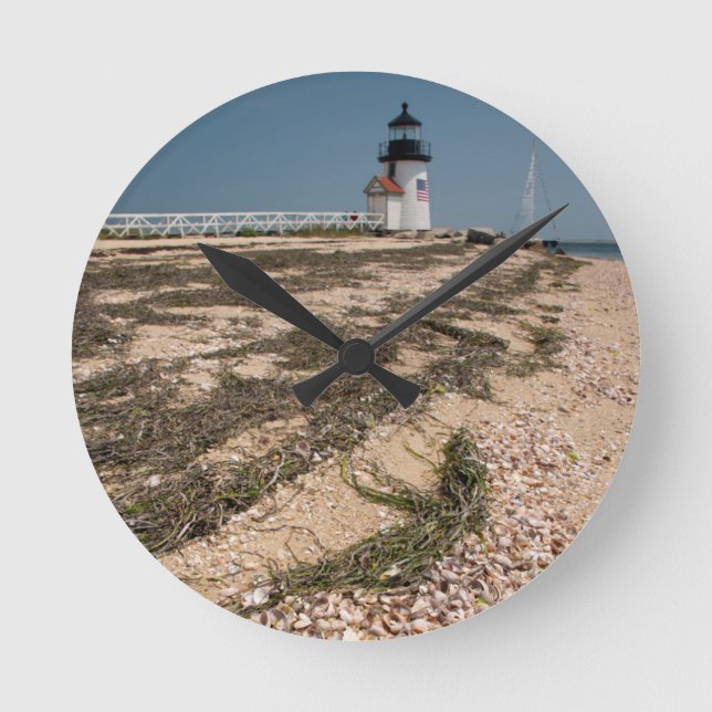 Reloj Redondo Mediano USA, Massachusetts, Nantucket. Shell (Anverso)