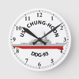 RELOJ REDONDO MEDIANO USS CHUNG-HOON - DDG-93 - ARLEIGH BURKE