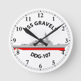 RELOJ REDONDO MEDIANO USS GRAVELY - DDG-107 - ARLEIGH BURKE
